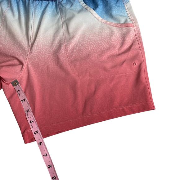 Columbia PFG Boardshorts Blue Mens Swim Trunks Zippered Pocket Large Vacation - Picture 15 of 15